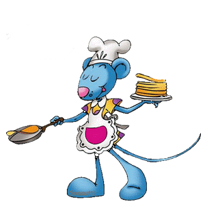 Gif animé Chandeleur crêpes souris